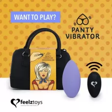 Фиолетовый вибромассажер в трусики с пультом ДУ Panty Vibe Remote Controlled Vibrator фиолетовый 