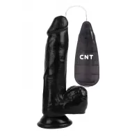Черный вибратор-реалистик 7.4 Stud Realistic Dildo - 19 см черный 