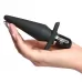 Черная анальная пробка с вибрацией Delicious Fullness Vibrating Butt Plug - 14 см черный 