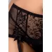 Ажурный комплект Jessie из 3 предметов черный L-XL