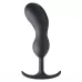 Черный массажер простаты с утяжелителями Premium Silicone Weighted Prostate Plug XL - 20,8 см черный 
