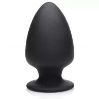 Черная мягкая анальная пробка Squeezable Large Anal Plug - 13,2 см черный 