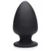 Черная мягкая анальная пробка Squeezable Large Anal Plug - 13,2 см черный 