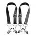 Ремни с зажимами для половых губ Spread Labia Spreader Straps with Clamps черный с серебристым 