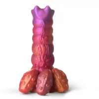 Фантазийный фаллоимитатор Nymphoid Ovipositor Silicone Dildo - 16,5 см разноцветный 