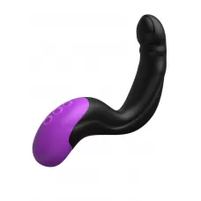 Черно-фиолетовый вибромассажёр простаты Hyper-Pulse P-Spot Massager черный с фиолетовым 