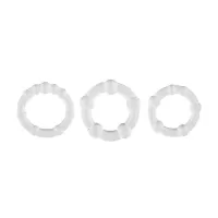 Набор из 3 эрекционных колец Erection Rings Set прозрачный 
