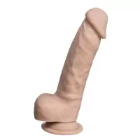 Телесный фаллоимитатор на присоске Real Skin Model 1 - 17,8 см телесный 