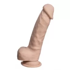 Телесный фаллоимитатор на присоске Real Skin Model 1 - 17,8 см телесный 