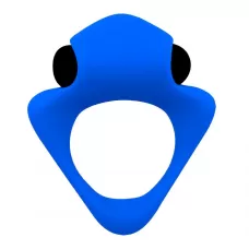 Синее эрекционное кольцо Wooomy Tribeс с вибрацией синий 