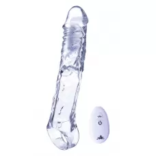 Прозрачная насадка-удлинитель Length Enhancer With Bullet с подхватом - 22,3 см прозрачный 