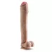 Реалистичный фаллоимитатор-гигант Mr. Ed - 33 см карамель (темно-бежевый 