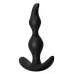 Чёрная анальная пробка Bent Anal Plug Black - 13 см черный 