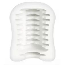 Компактный мастурбатор MasturbaTIN Ribbed Ricky белый 