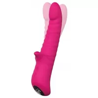 Розовый виброротатор HONEY BEAR - 16 см розовый 