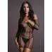 Соблазнительное мини-платье Duo Net Sleeved Mini Dress черный S-M-L