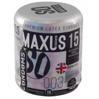 Экстремально тонкие презервативы MAXUS Extreme Thin - 15 шт  
