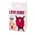 Нежный вибростимулятор для клитора Love Rider на ремешках лиловый 
