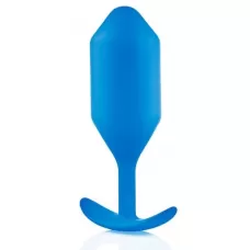 Синяя пробка для ношения B-vibe Snug Plug 5 - 14 см синий 
