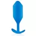 Синяя пробка для ношения B-vibe Snug Plug 5 - 14 см синий 