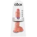 Большой фаллоимитатор с мошонкой 10  Cock with Balls на присоске - 25,4 см телесный 