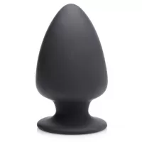Черная мягкая анальная пробка Squeezable Medium Anal Plug - 11 см черный 