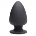 Черная мягкая анальная пробка Squeezable Medium Anal Plug - 11 см черный 