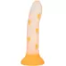Светящийся в темноте фаллоимитатор Glow Stick Mushroom оранжевый 