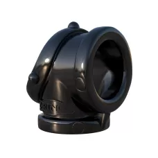 Черное эрекционное кольцо Rock Hard Cock Pipe черный 