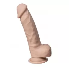 Телесный фаллоимитатор на присоске Real Skin Model 1 - 21 см телесный 
