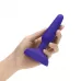Фиолетовая анальная вибропробка с 3 источниками вибрации TRIO REMOTE CONTROL PLUG  PURPLE - 13,5 см фиолетовый 