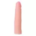 Женский страпон с вагинальной пробкой Woman Strap - 18 см телесный 