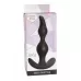Чёрная анальная пробка Bent Anal Plug Black - 13 см черный 