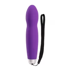 Фиолетовый мини-вибромассажер ELEGANCE INTENSE POWER - 14 см фиолетовый 