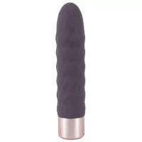 Фиолетовый мини-вибратор Elegant Diamond Vibe - 15 см фиолетовый 
