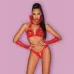 Костюм вампирши Vampines из 4 предметов красный L-XL