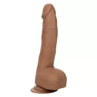 Коричневый фаллоимитатор Silicone Studs 8  - 25,5 см коричневый 