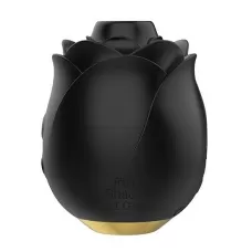 Черный клиторальный стимулятор Black Rose Silicone Clitoral Suction черный 