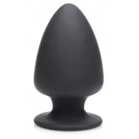 Черная мягкая анальная пробка Squeezable Small Anal Plug - 9 см черный 