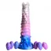 Фантазийный фаллоимитатор Tenta-Queen Ovipositor Silicone Dildo with Eggs - 29,2 см разноцветный 