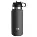 Смуглый мастурбатор-вагина в корпусе-бутылке F*ck Flask серый 