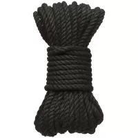 Черная верёвка для связывания и фиксации Bind Tie - 9,14 м черный 