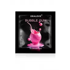 Саше съедобной оральной смазки OraLove с ароматом бабл-гам - 3 гр  