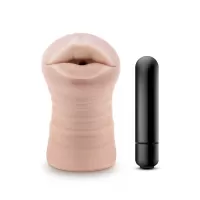 Телесный мастурбатор-ротик Nicole Vibrating Masturbator телесный 