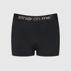 Черные трусики-боксеры для фиксации насадок Strap-on-me Harness Lingerie Allure - size XL черный XL
