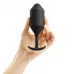 Чёрная пробка для ношения B-vibe Snug Plug 4 - 14 см черный 