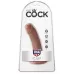 Фаллоимитатор-мулат на присоске 6  Cock - 15,2 см кофейный 
