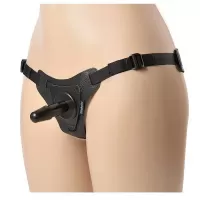 Чёрные трусики с плугом HARNESS Trapper - размер M-XL черный M-XL
