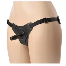 Чёрные трусики с плугом HARNESS Trapper - размер M-XL черный M-XL