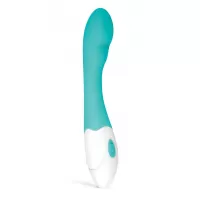 Зеленый вибратор для G-стимуляции Tate G-Spot Vibrator - 20 см зеленый 